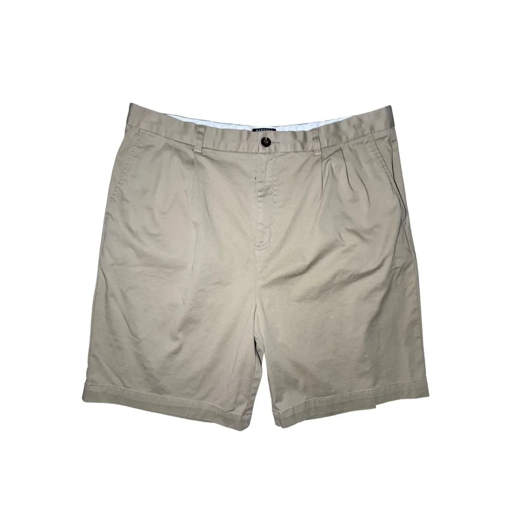 Adidas Golf Chino Shorts Men Size 38 Khaki Stretch